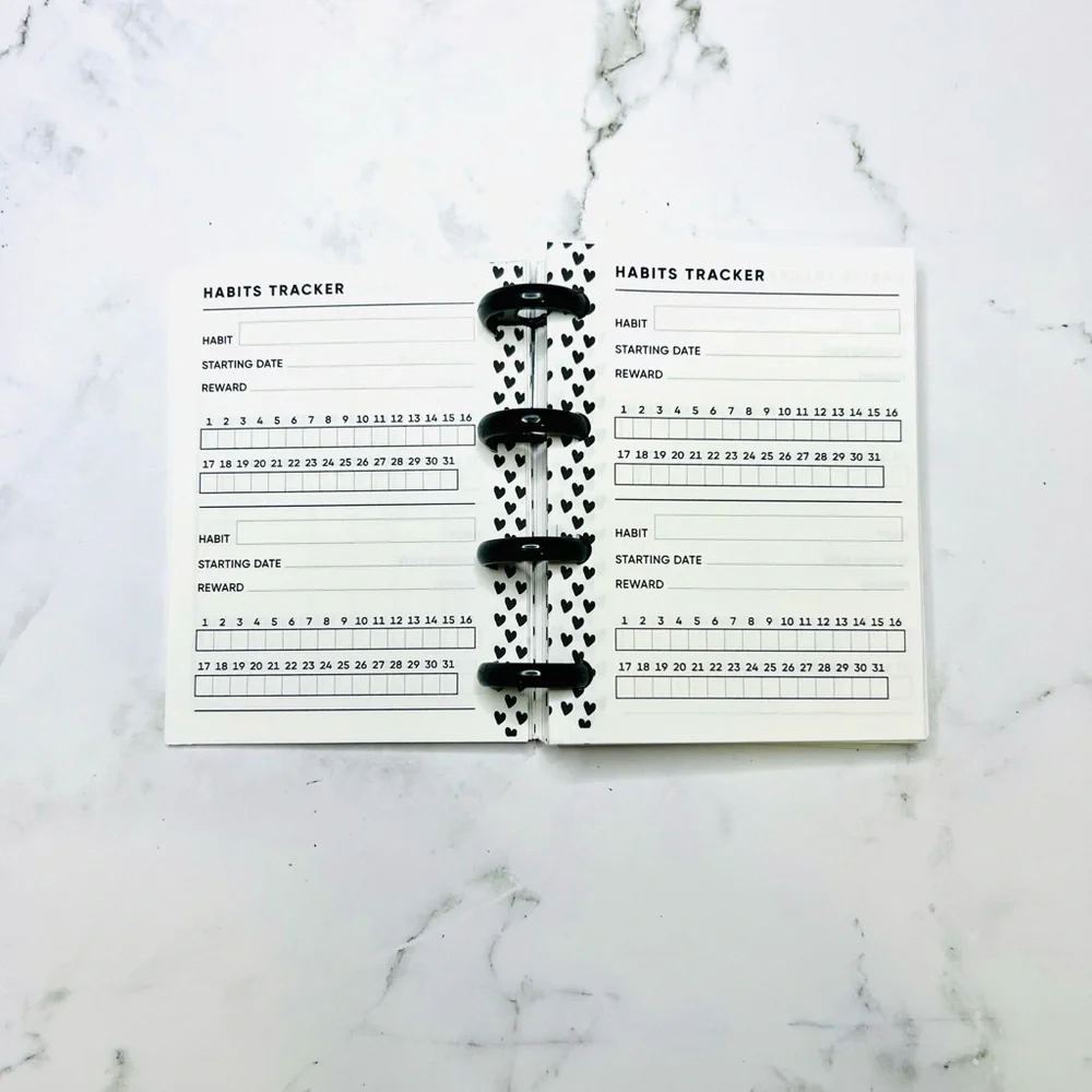Planner micro size tropical floral 12 months plants lover stickers